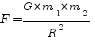 F=G*m_1*m_2/R^2